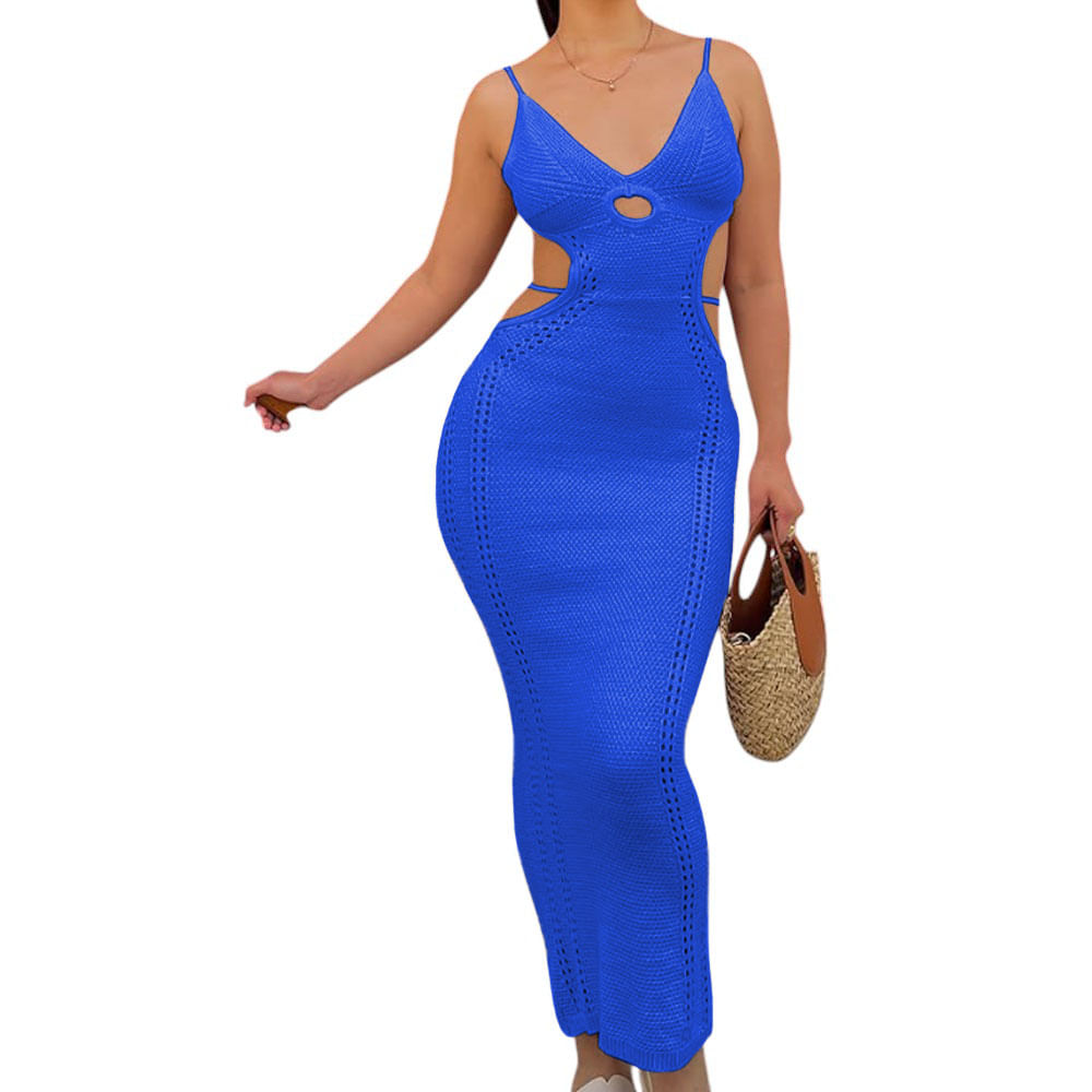 Vestido Hilo Tacto 127G Eve-27 Color Azul