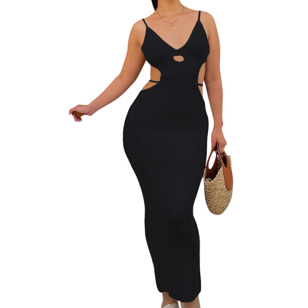 Vestido Hilo Tacto 127G Eve-27 Color Negro