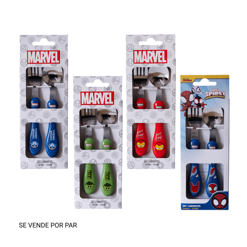 Set Cubiertos Colección Marvel Disney