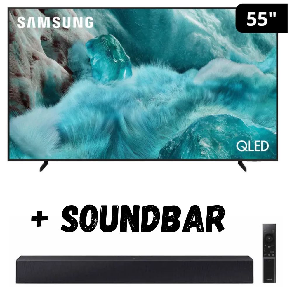 Televisor QLED 55"" SAMSUNG VISION AI QN55Q7FAAGXPE 2025 + Soundbar