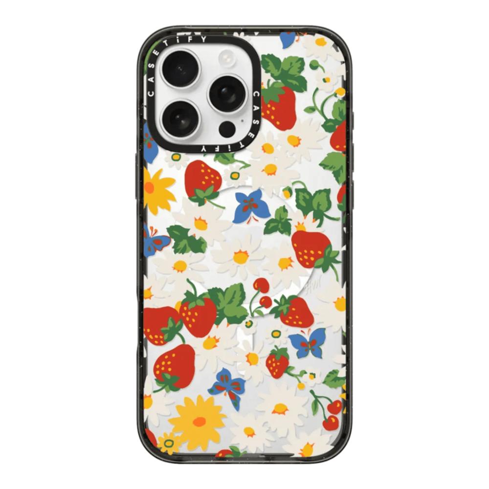 Case Casetify Strawberry Daisy con Magsafe para Iphone 14 Plus