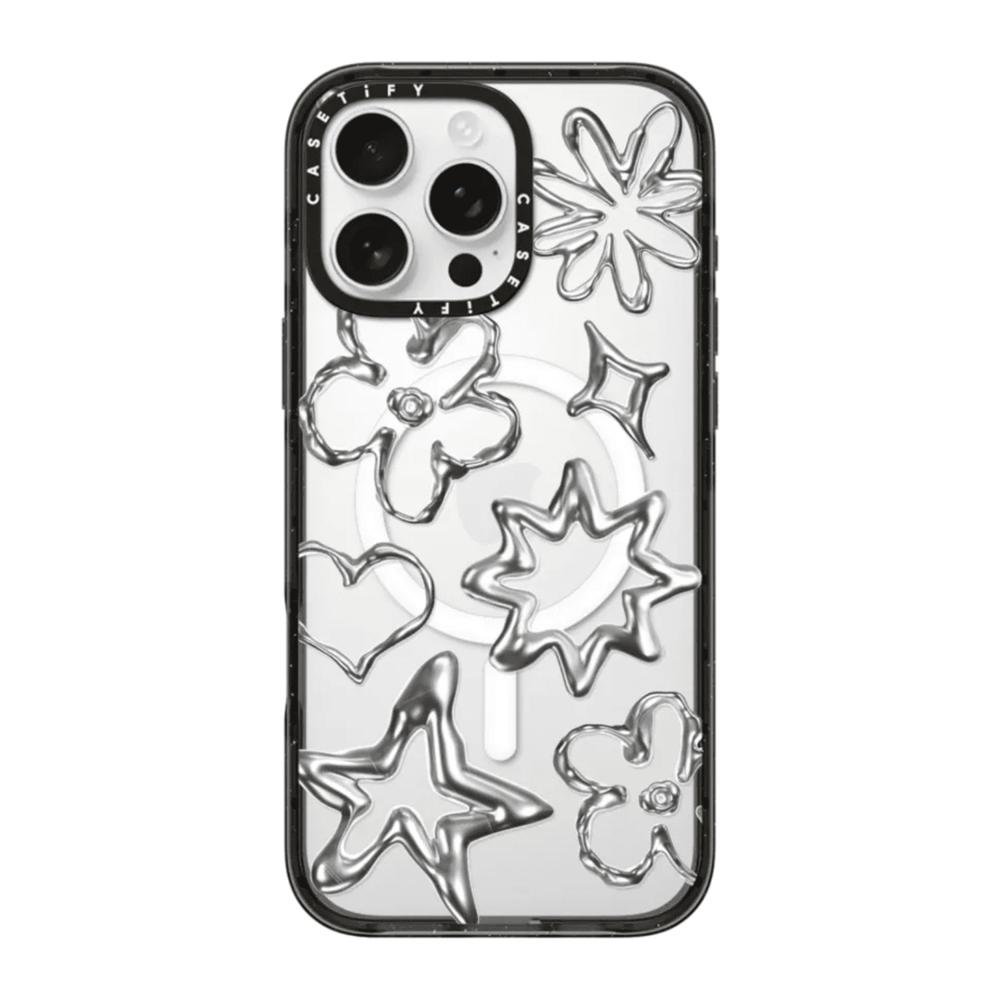 Case Casetify Chrome Doodles con Magsafe para Iphone 15