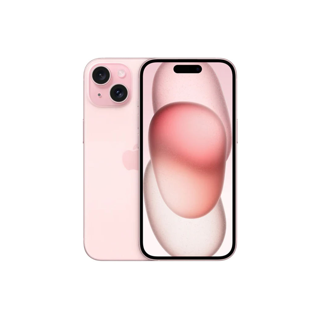 Apple iPhone 15 Rosa de 128GB - 5G, pantalla OLED 6.1"", 48MP+12MP cámaras, A16 Bionic, SIM-free