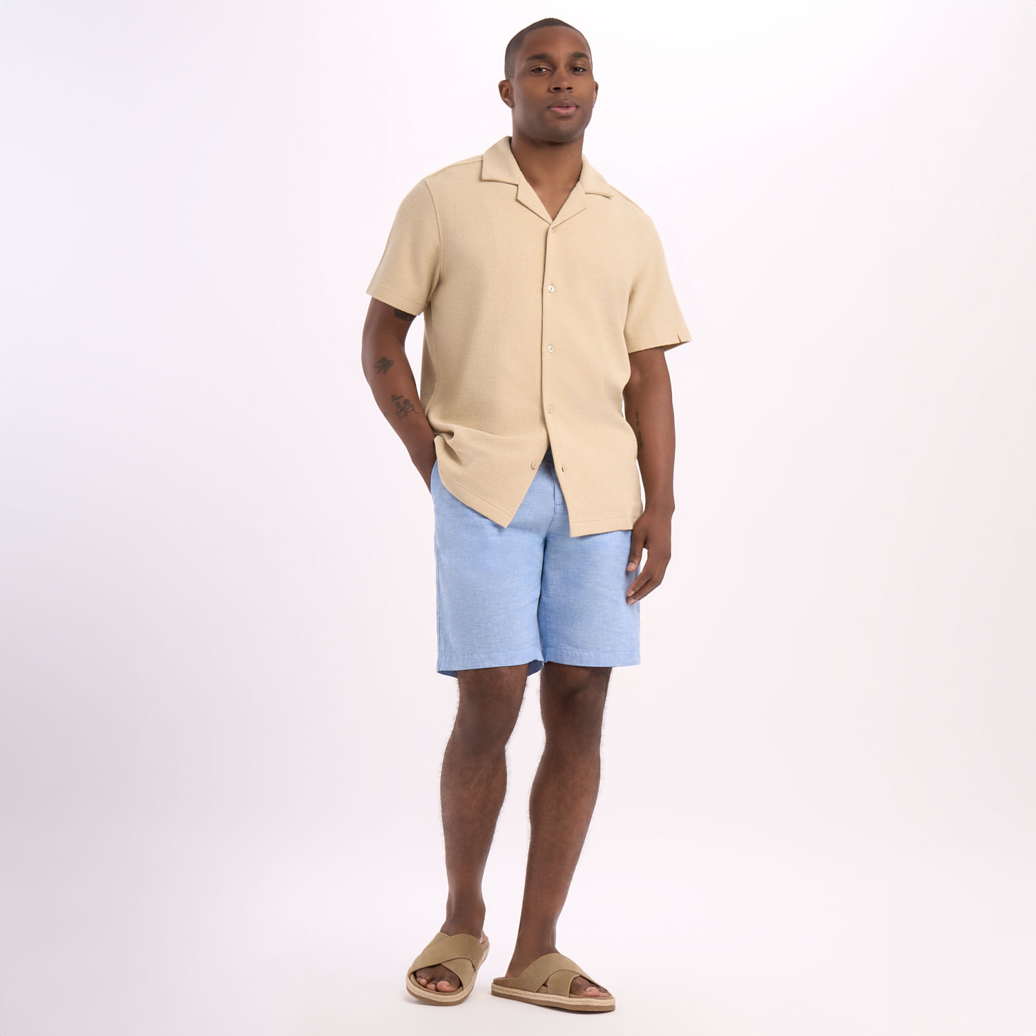 Short Hombre Malabar Chino Lino Mes