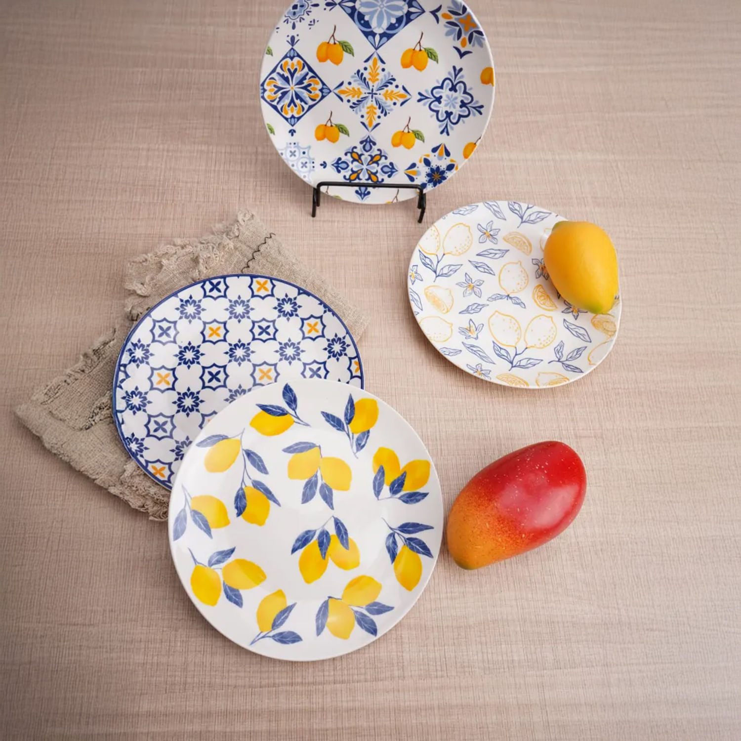 Set X4 Platos Postre 19 Cm