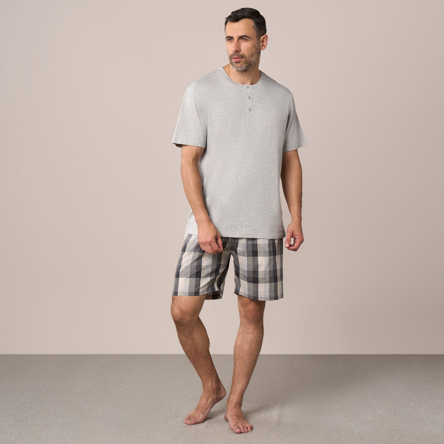 Set Pijama Hombre Madison Plano Bolsillo R