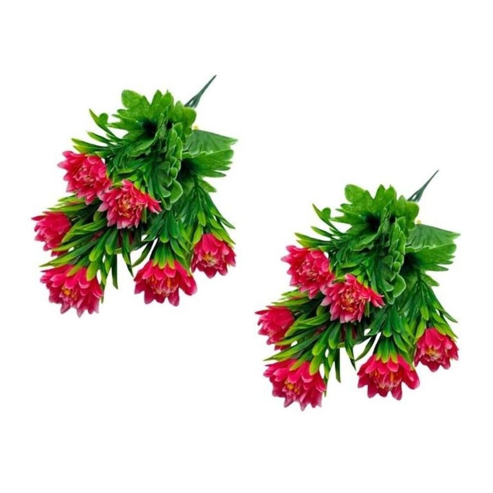 Set de 2 Bouquets De Crisantemo Con Follaje BG308006-ROS1 FLORIPASTORE