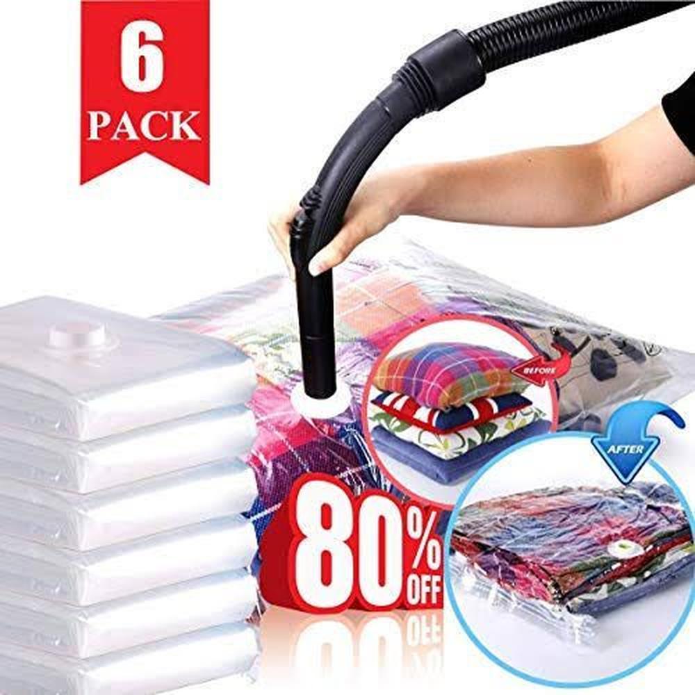 PACK x 6 Bolsas Al Vacio 90x130 cm Tamaño EXTRAGRANDE