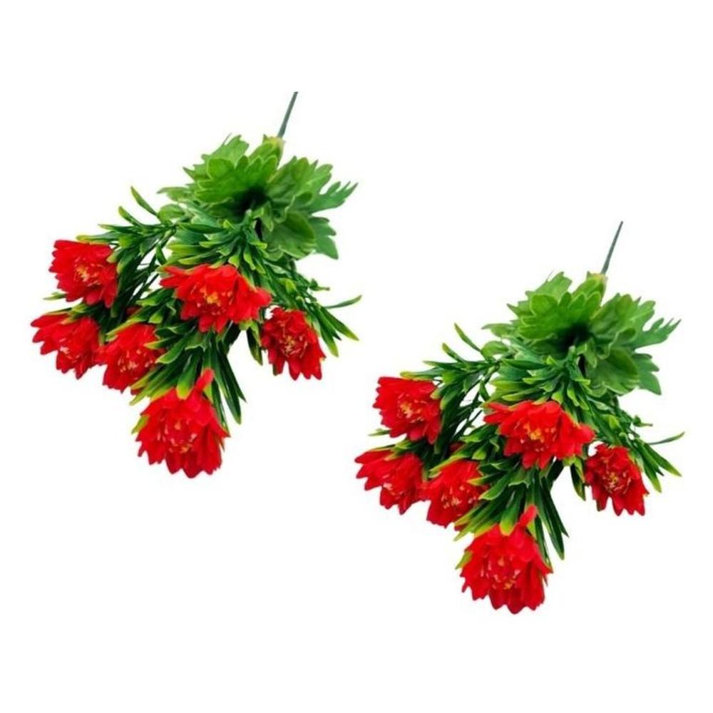 Set de 2 Bouquets De Crisantemo Con Follaje BG308006-RJ FLORIPASTORE