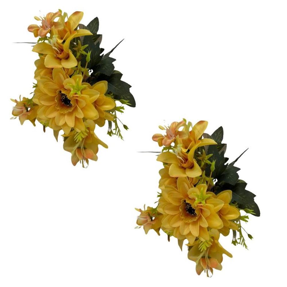 Pack de 2 Bouquets Margarita Y Lirio BG307034-AM FLORIPASTORE