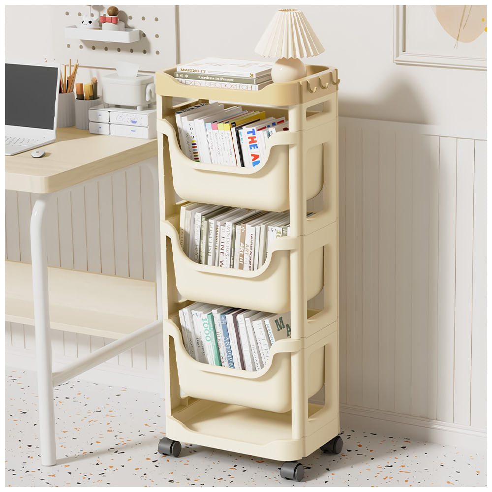 Organizador con Ruedas de 5 Niveles para Oficina JX2