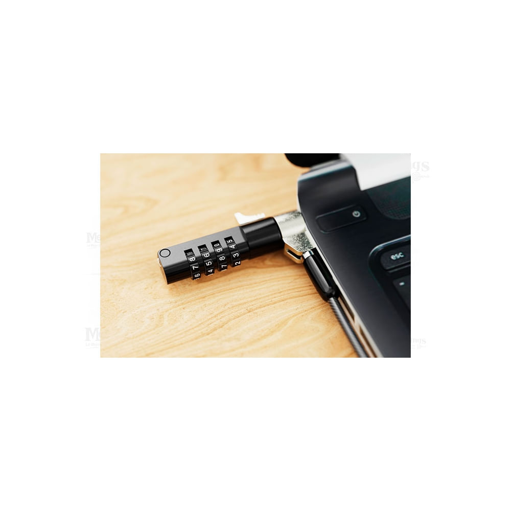 C cable de seguridad Klip Xtreme KSD-360 de acero con clave - Alta resistencia y seguridad portátil