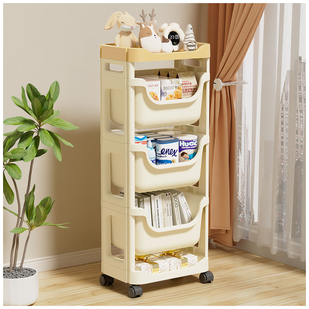 Organizador de Pañales Y Accesorios de Bebé 5 Niveles con Ruedas JX2