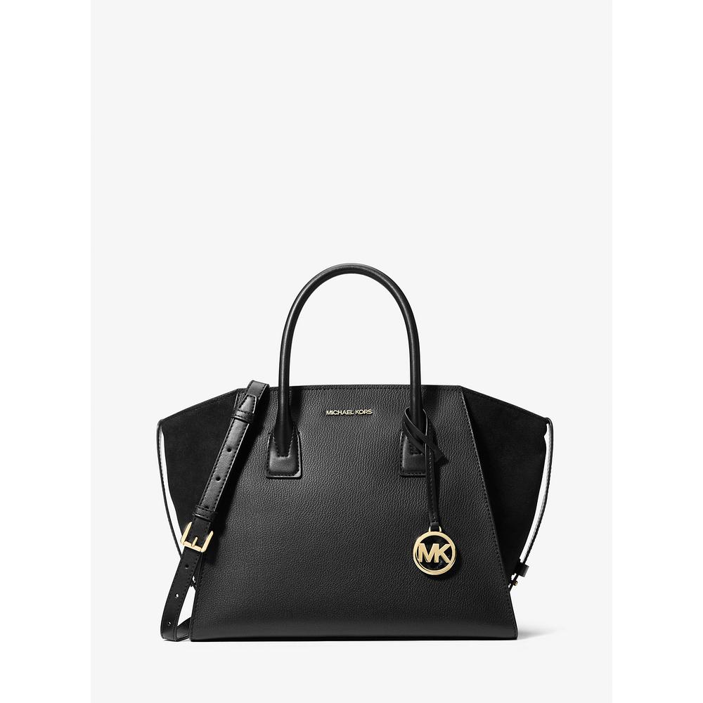 Michael Kors Bolso grande Avril de piel | Negro