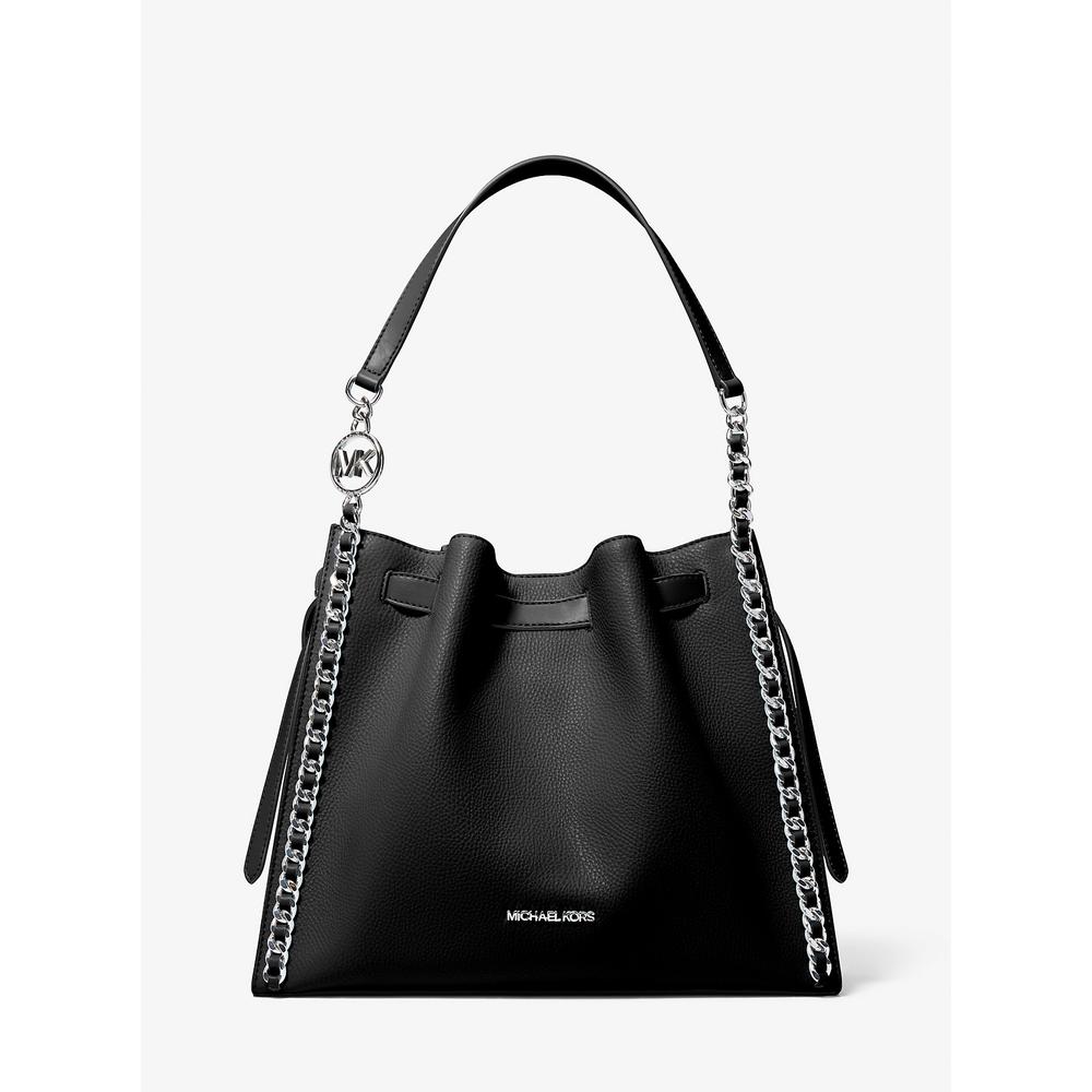 Michael Kors Bolso de hombro grande cadena | Negro
