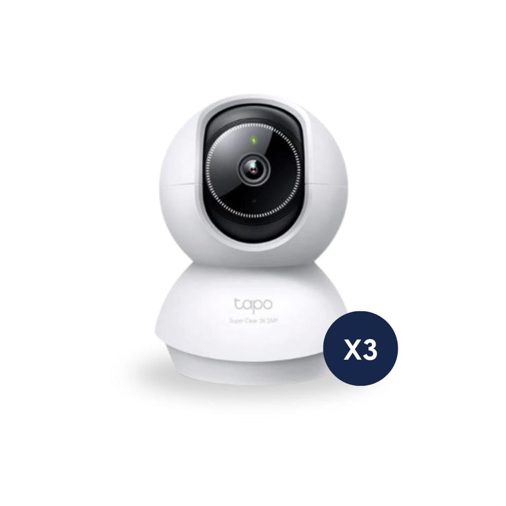 Kit de 3 cámaras de seguridad Tapo C230 3K 5MP con IA avanzada