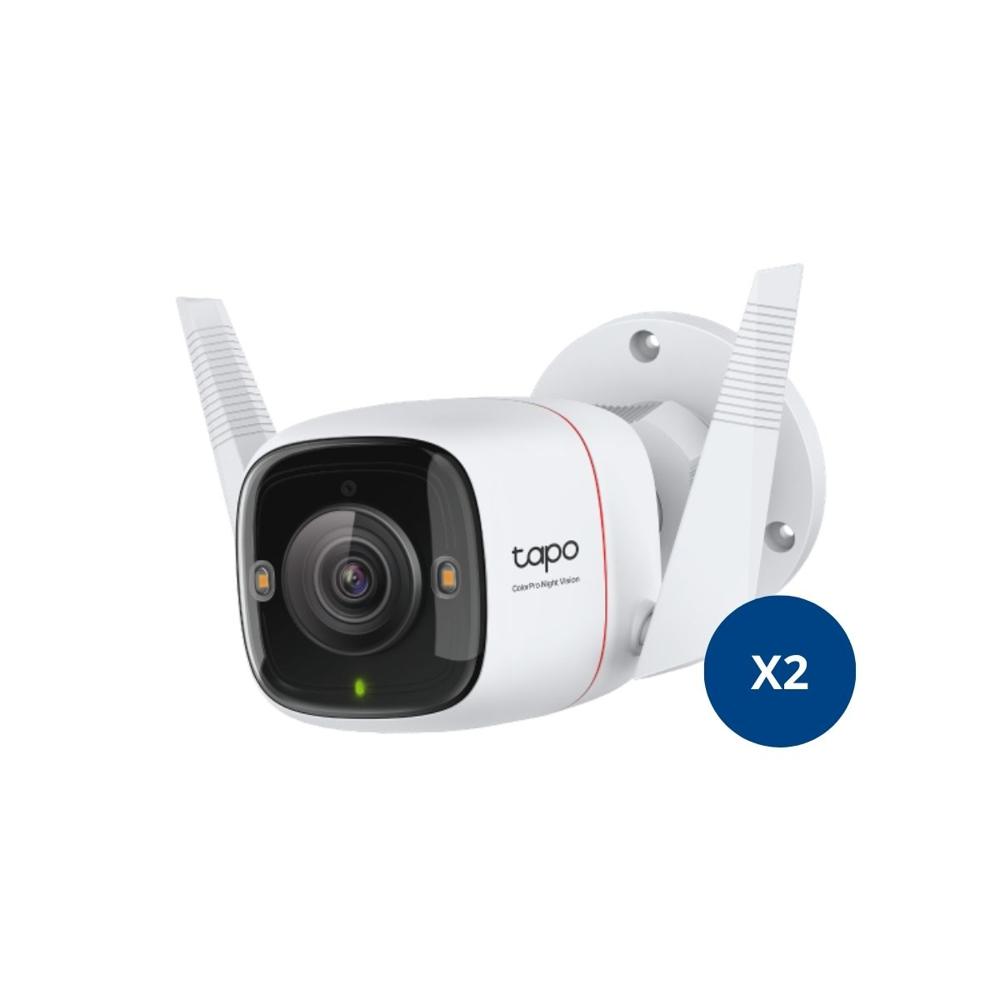 Kit de 2 Cámaras de seguridad Tapo C325WB 2K QHD 4MP IP Exterior Ip66