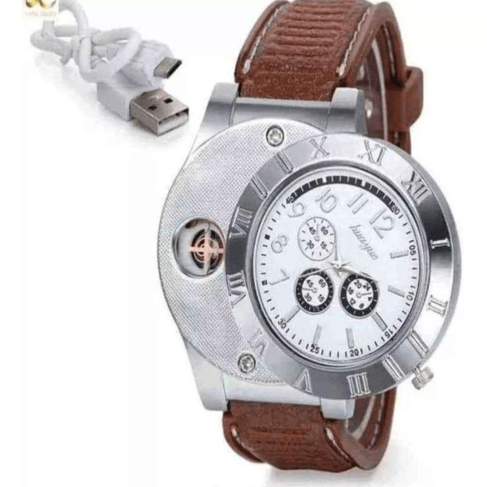 Reloj Encendedor Blanco Para Caballero