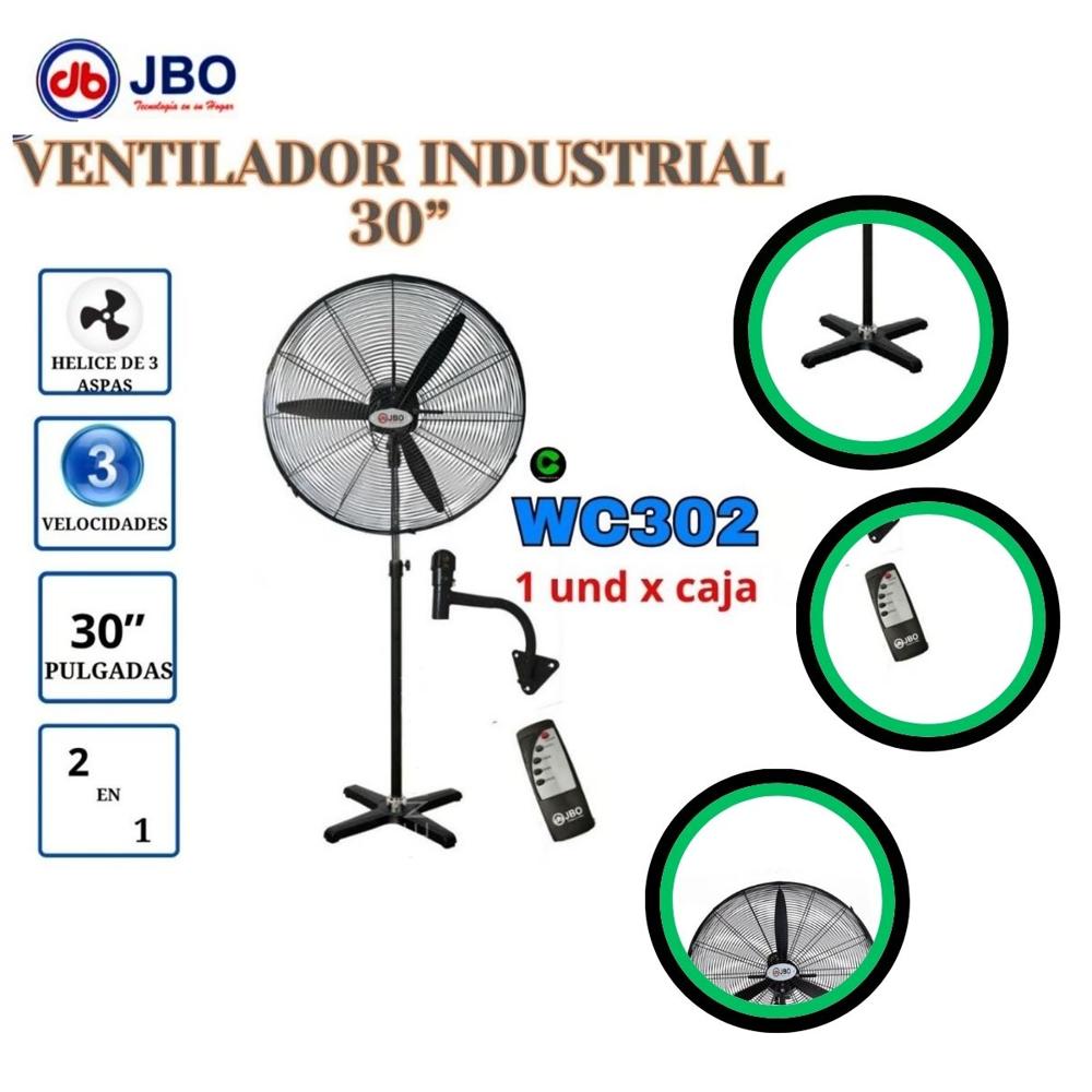 Ventilador Industrial 2 en 1 JBO WC302 30"" Con C.REMOTO