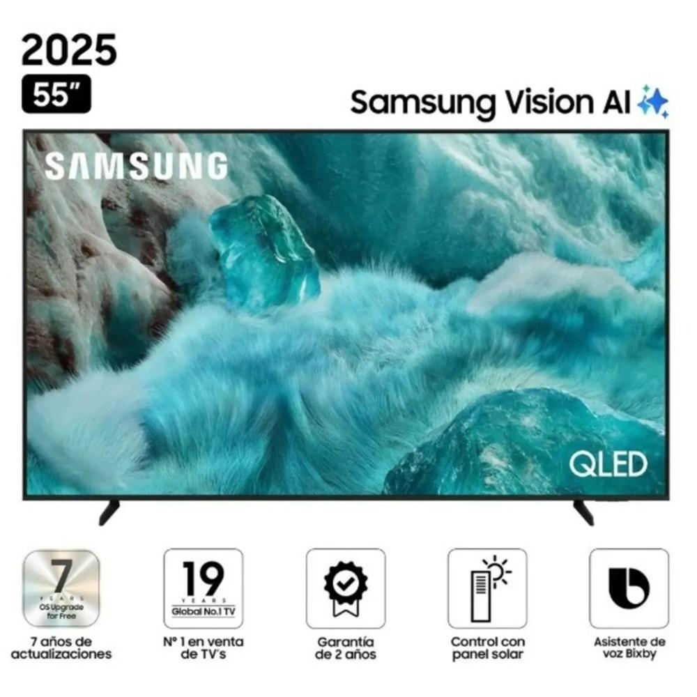 TELEVISOR SAMSUNG 55’’ QLED QN55Q7FAAG SMART UHD 4K VISION AI 2025