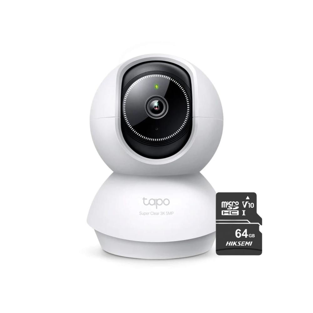 Cámara de seguridad Tapo C230 3K 5MP + Micro SD 64GB para interior detección IA avanzada