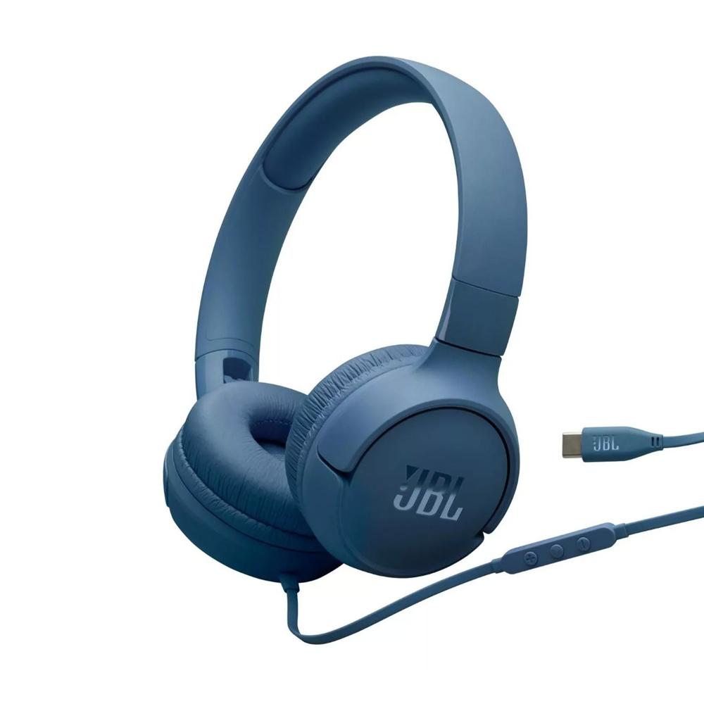 Audifonos JBL Tune 520C con Cable USB-C Azul