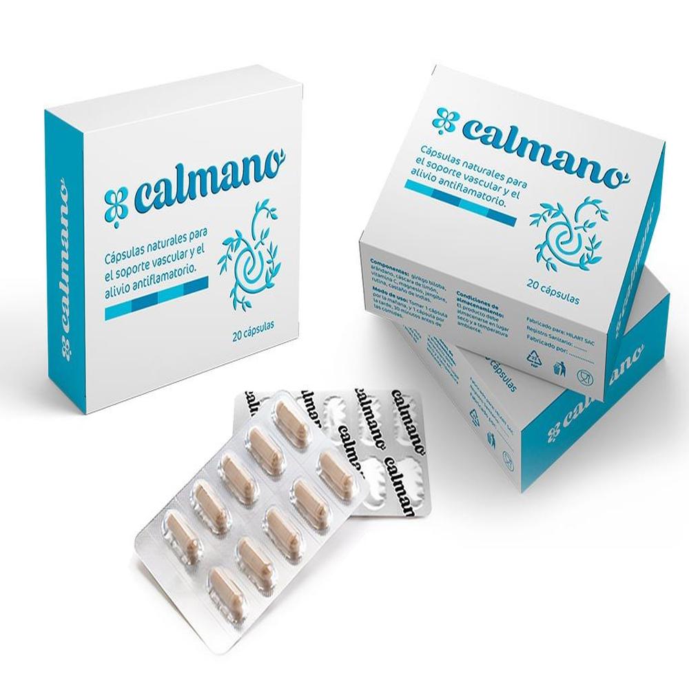 CALMANO - 3 pack - CAPSULAS para VARICES y HEMORROIDES
