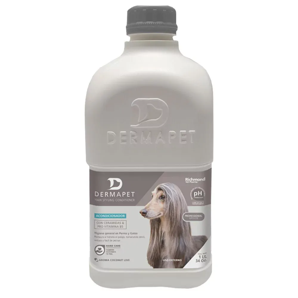 Acondicionador para Mascotas Dermapet Hair Styling 1L Acondicionador para Mascotas Dermapet Hair Styling 1L