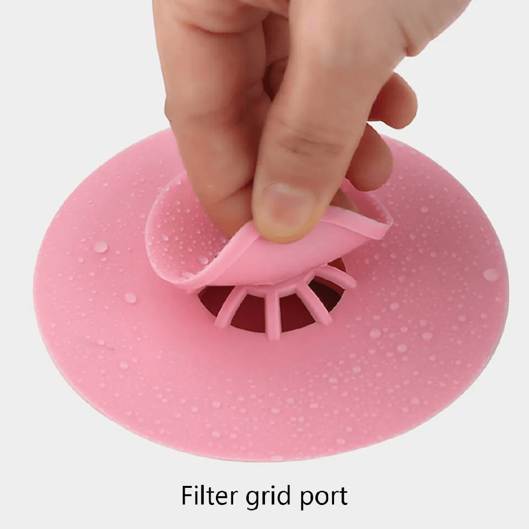 Tapón de Silicona para Lavadero Grifería Rosado