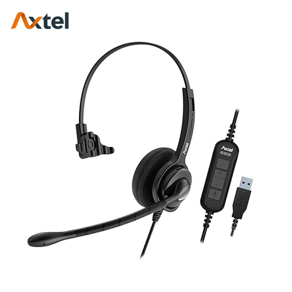 Auricular Profesional Axtel MS2-UC Mono con Micrófono USB-A - AXH-MS2M