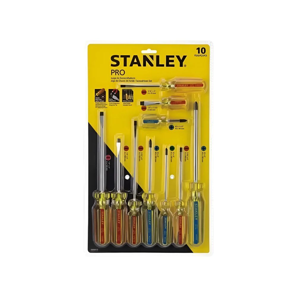 Juego De Destornilladores Pro 10 Piezas Stanley - STHT69172