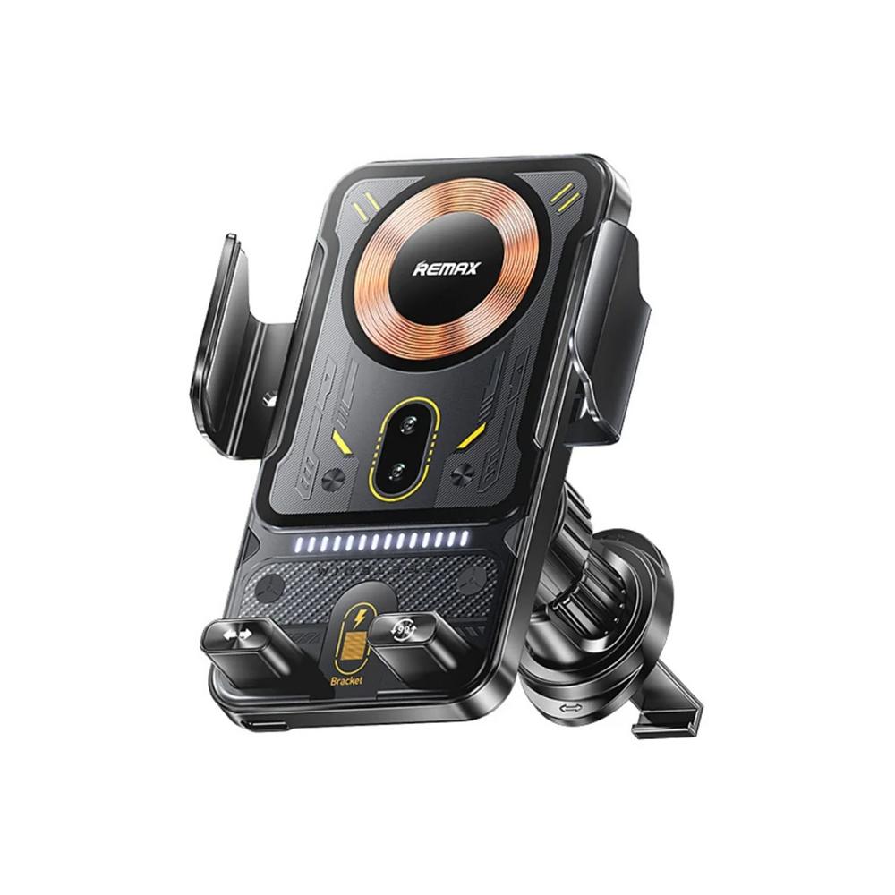 Cargador Inalámbrico Remax RM-C27 Negro 15W Wireless Car Holder - Oechsle