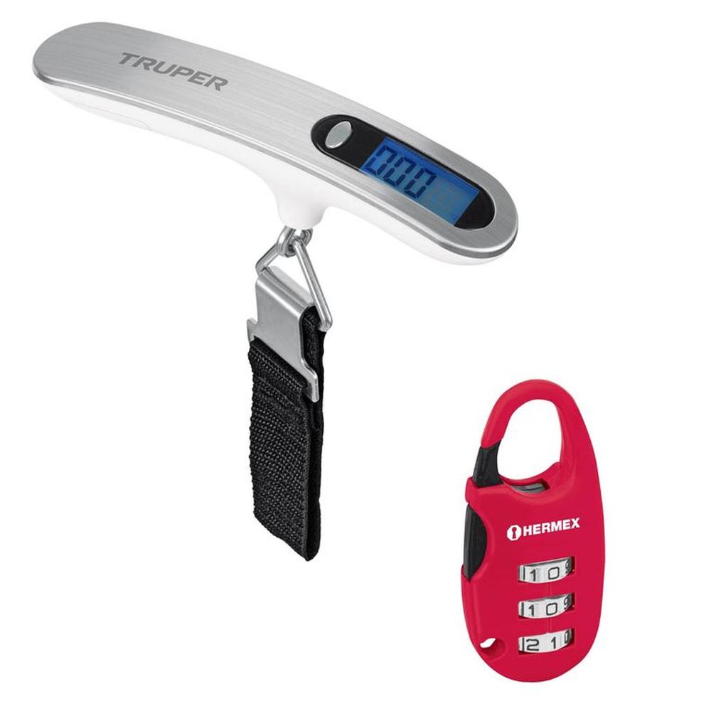 Balanza para maleta 50Kg con candado de Combinacion 100787-43350