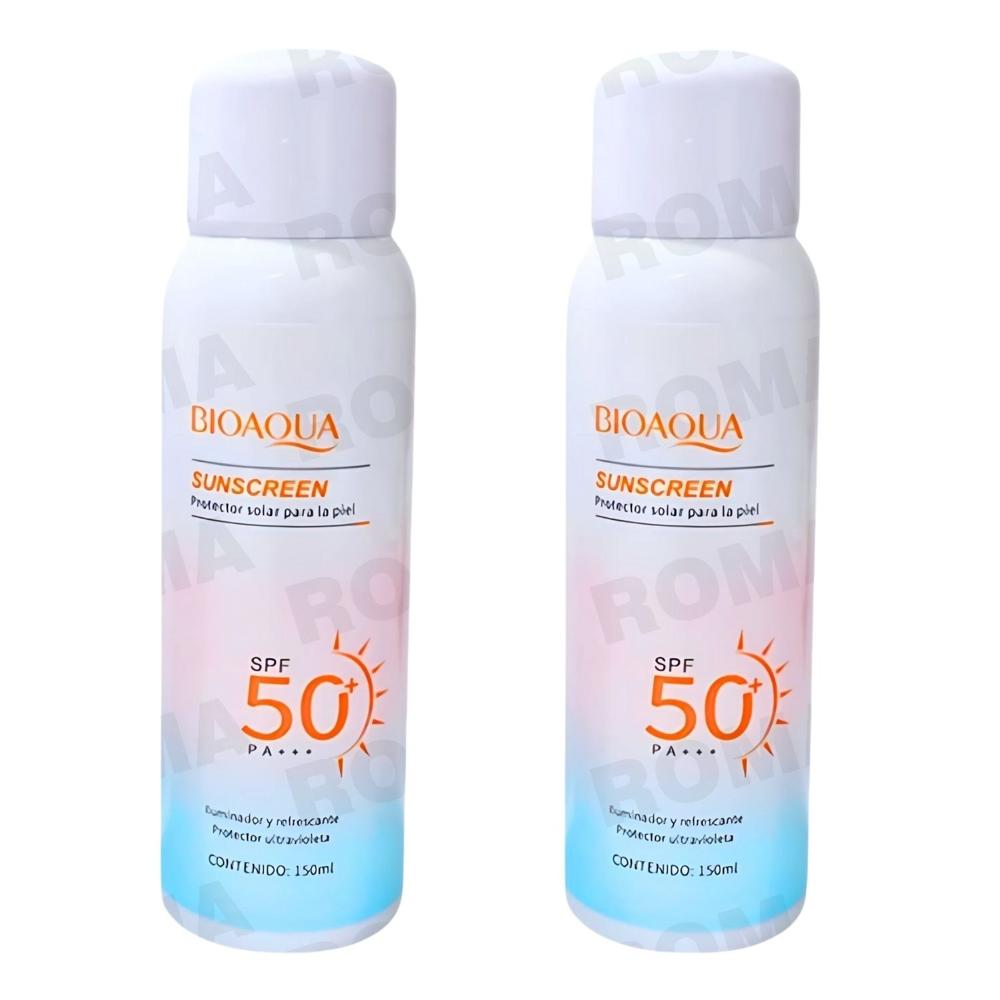 PACK 2 BLOQUEADOR SOLAR ACLARANTE SPRAY 150ML BIOAQUA