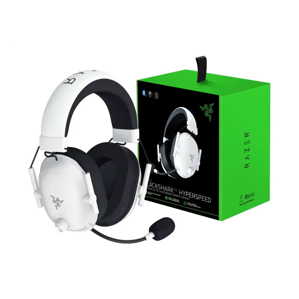 Auriculares Razer BlackShark V2 HyperSpeed Inalámbricos Blancos - Sonido Inmersivo para Gaming