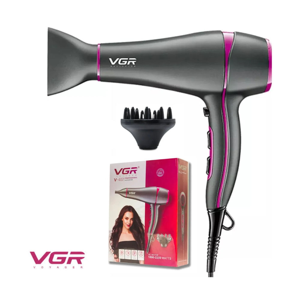 Secadora de Cabello VGR V-402 Profesional de 2200w