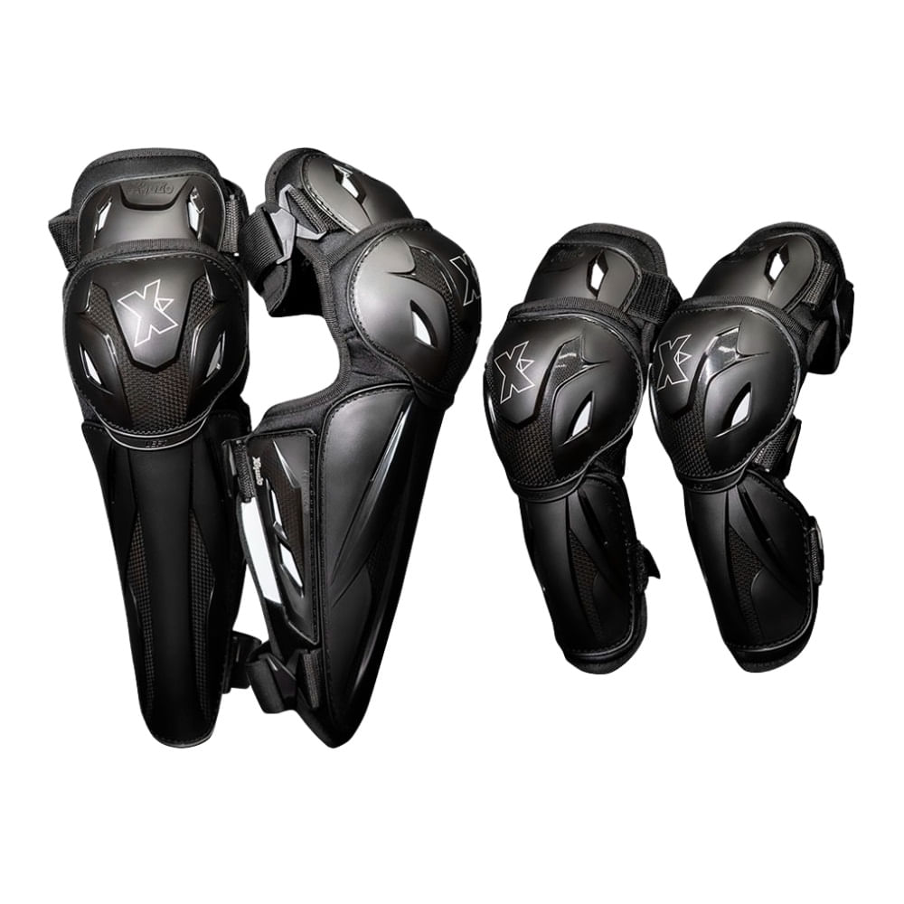 Rodilleras Y Coderas Kit de Seguridad para Motociclista Antigolpes -  XKUDO R39