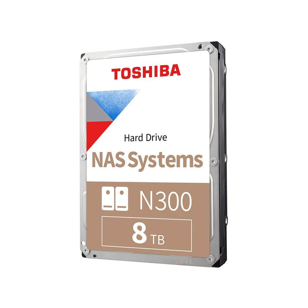 Disco Duro Toshiba N300 8TB, 512MB de Caché, Ideal para NAS, Alto Rendimiento y Capacidad Expandibl