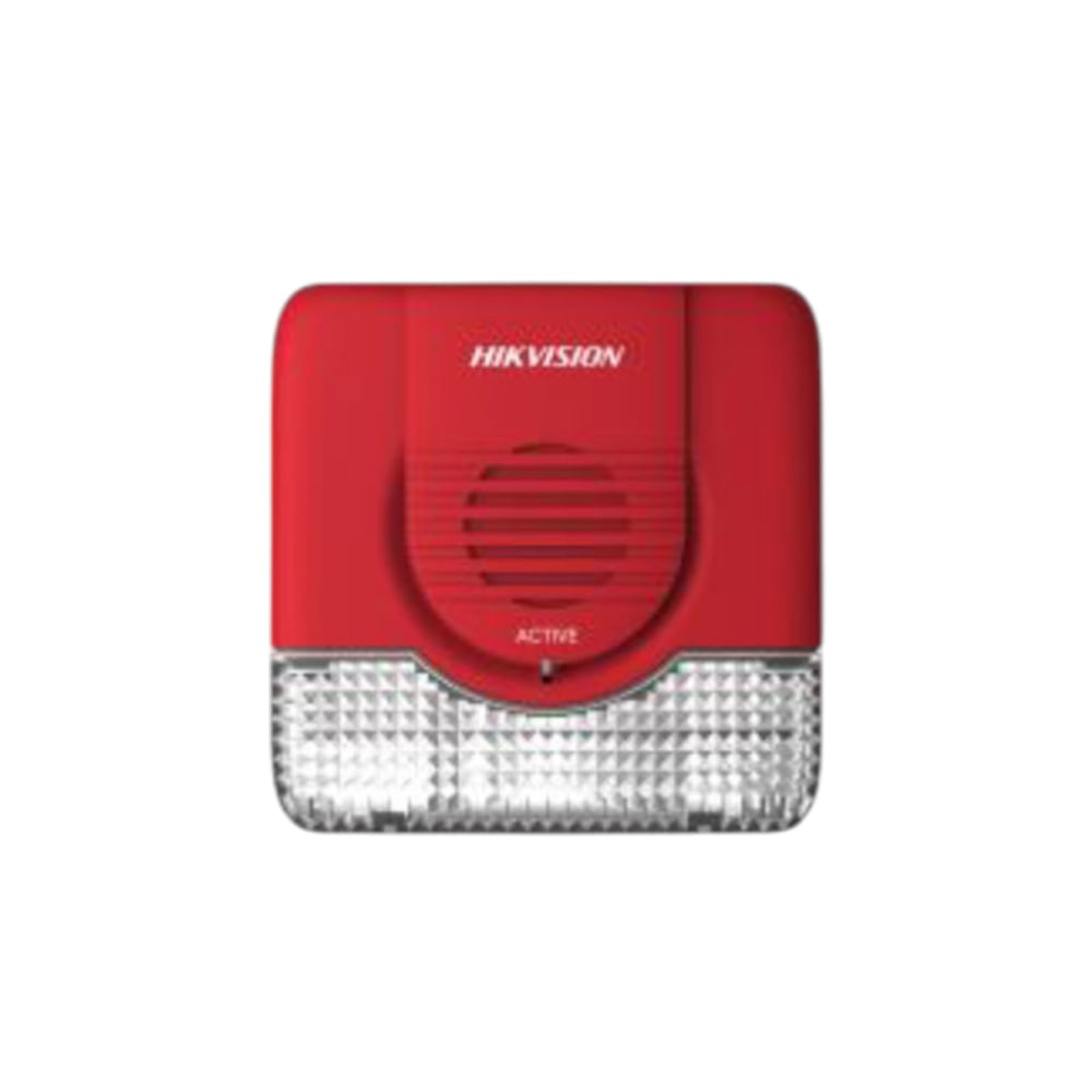 Siren Hikvision con luz estroboscópica convencional - Alerta sonora y visual, ideal para seguridad