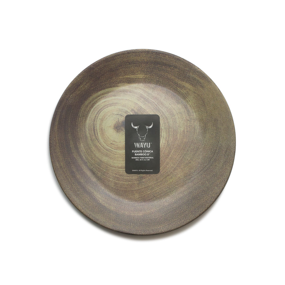 Plato Bamboo Mediano 8'' Wayu