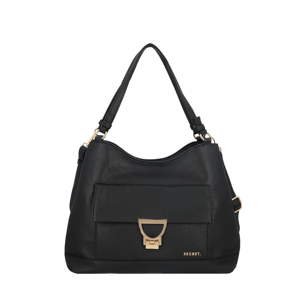 Cartera De Hombro Secret Bombay 3 Divisiones Grande Negro