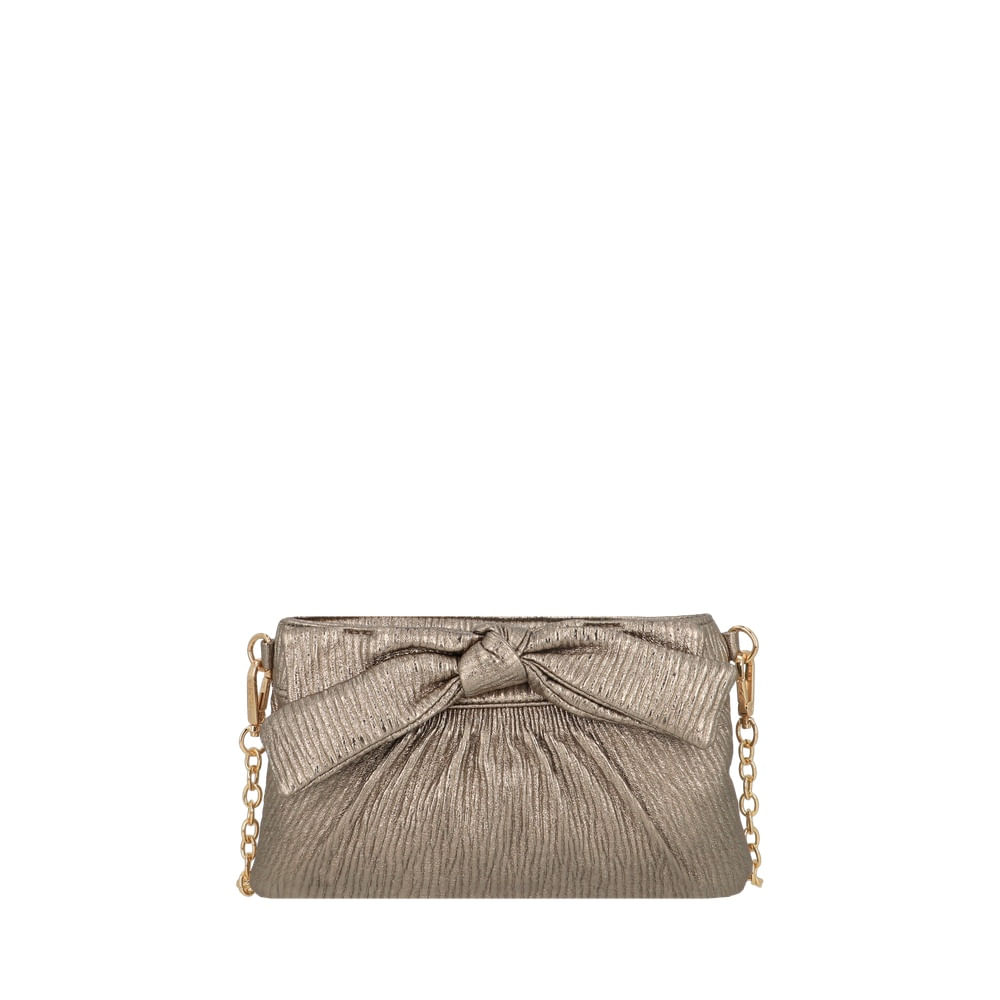 Clutch Secret Fete Pequeña Dorado/Bronce