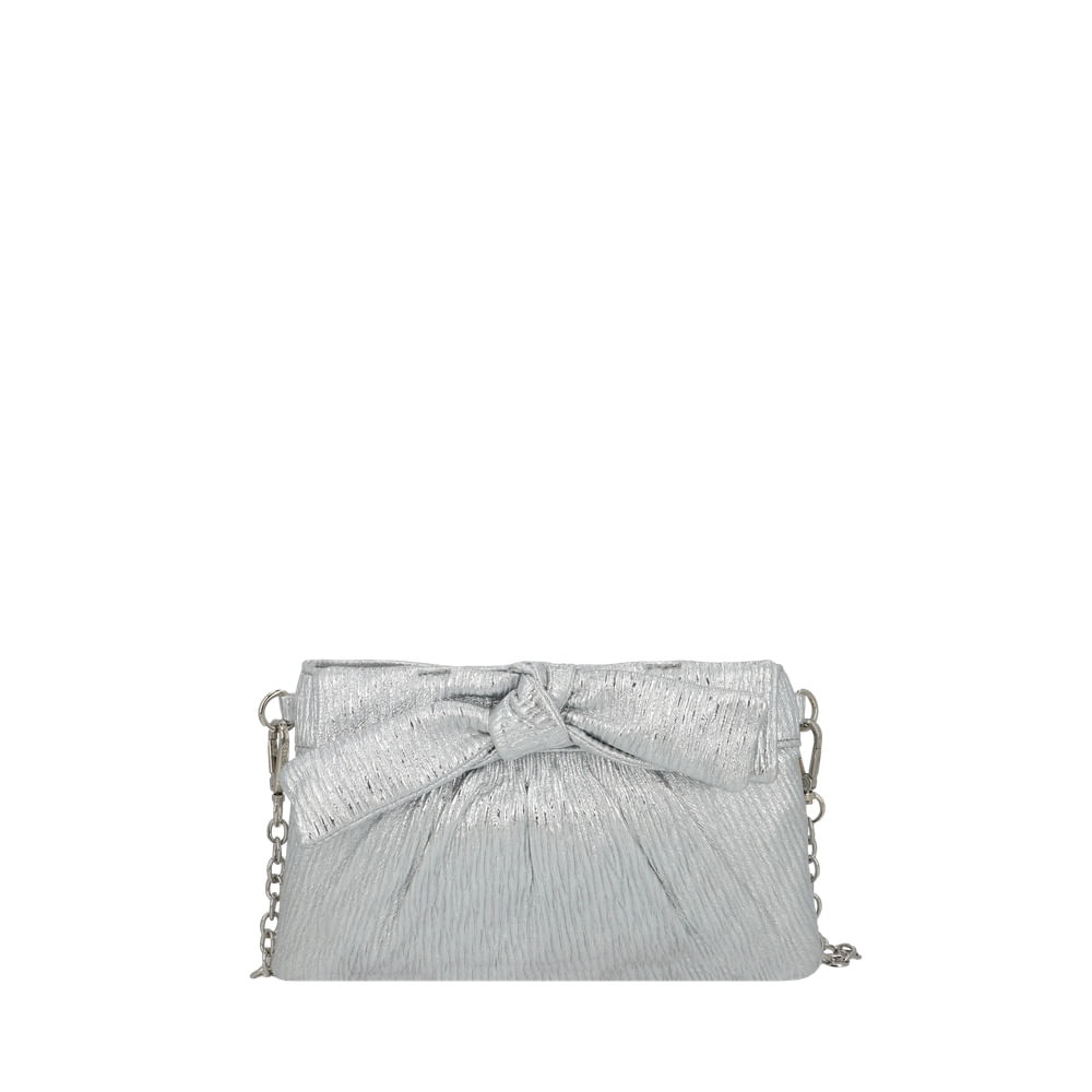 Clutch Secret Fete Pequeña Plateado