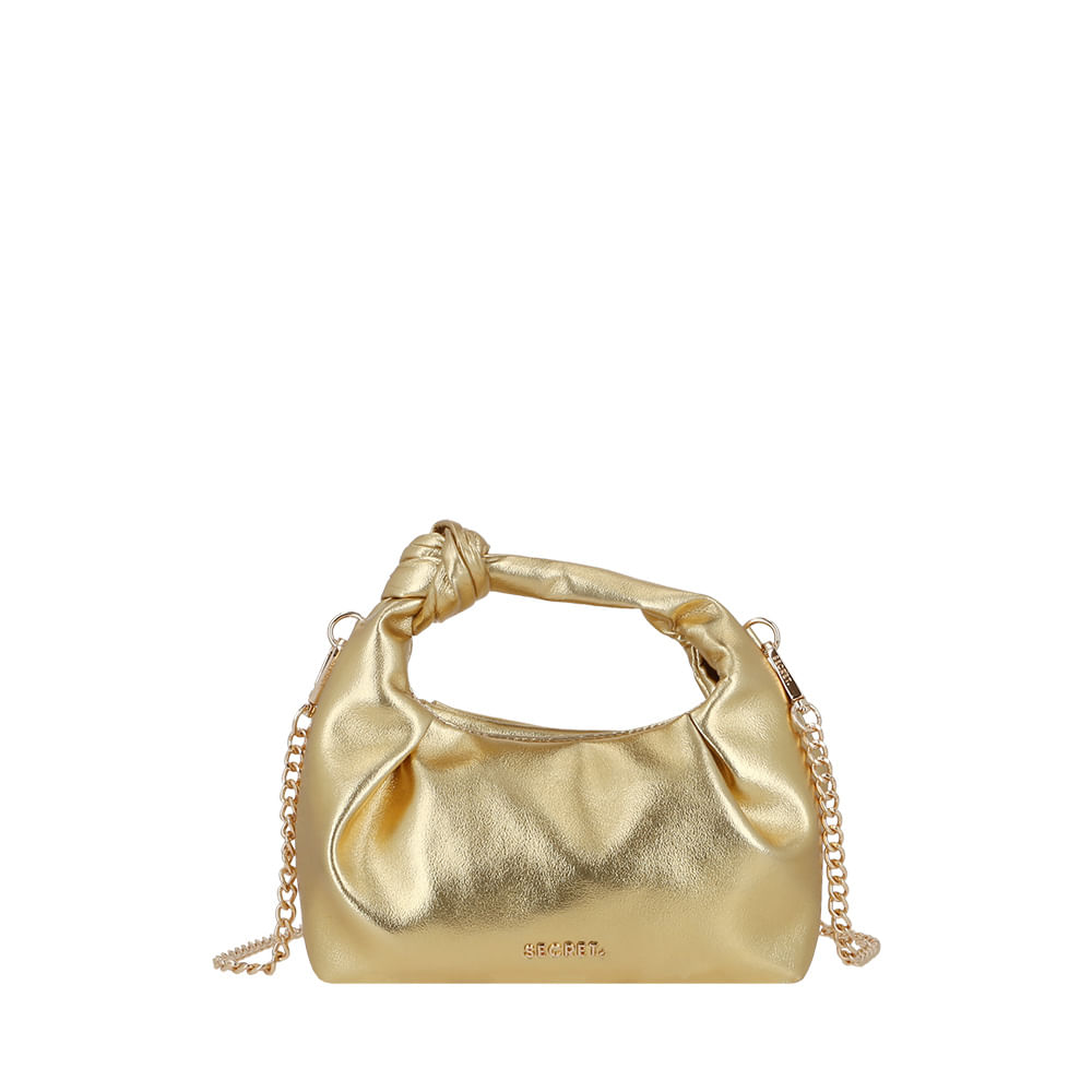 Clutch Secret Fete Pequeña Dorado