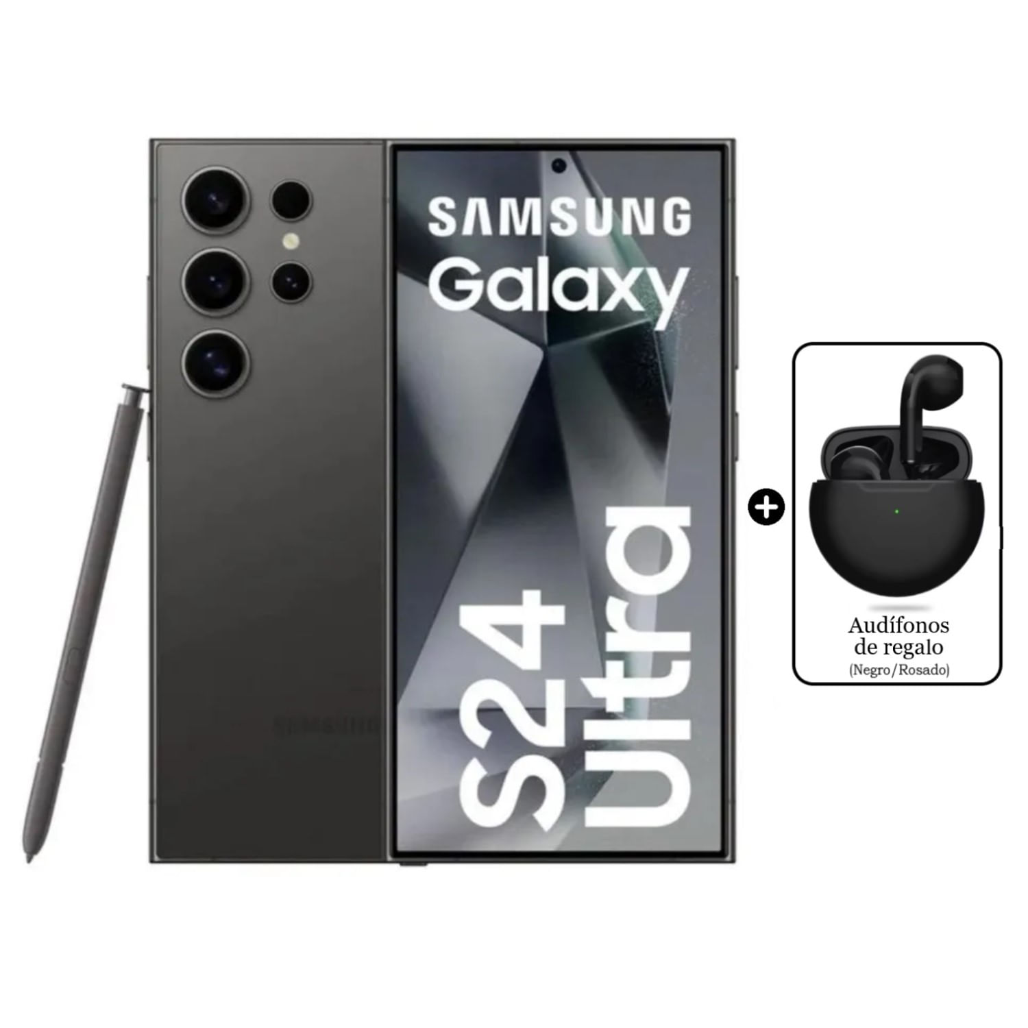 Samsung Galaxy S24 Ultra 5G 256gb 12gb Ram Negro + Audífono