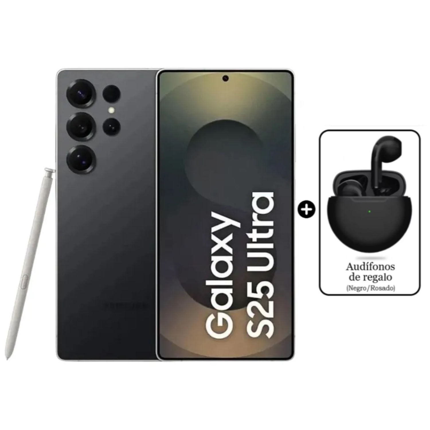 Samsung Galaxy S25 Ultra 256gb 12GB Titanium Black y Audífono de Regalo