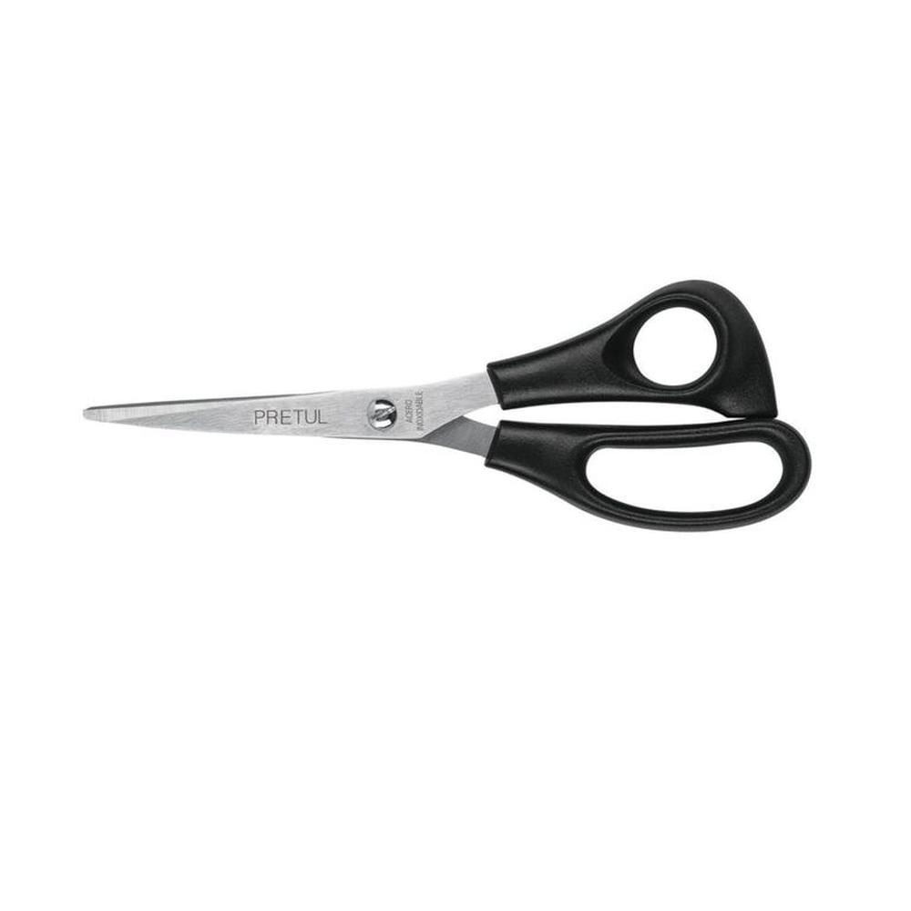 Tijera 7P de acero inoxidable para casa y oficina PRETUL NEGRO