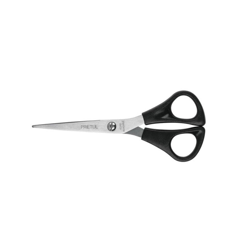 Tijera 6P de acero inoxidable para casa y oficina PRETUL NEGRO