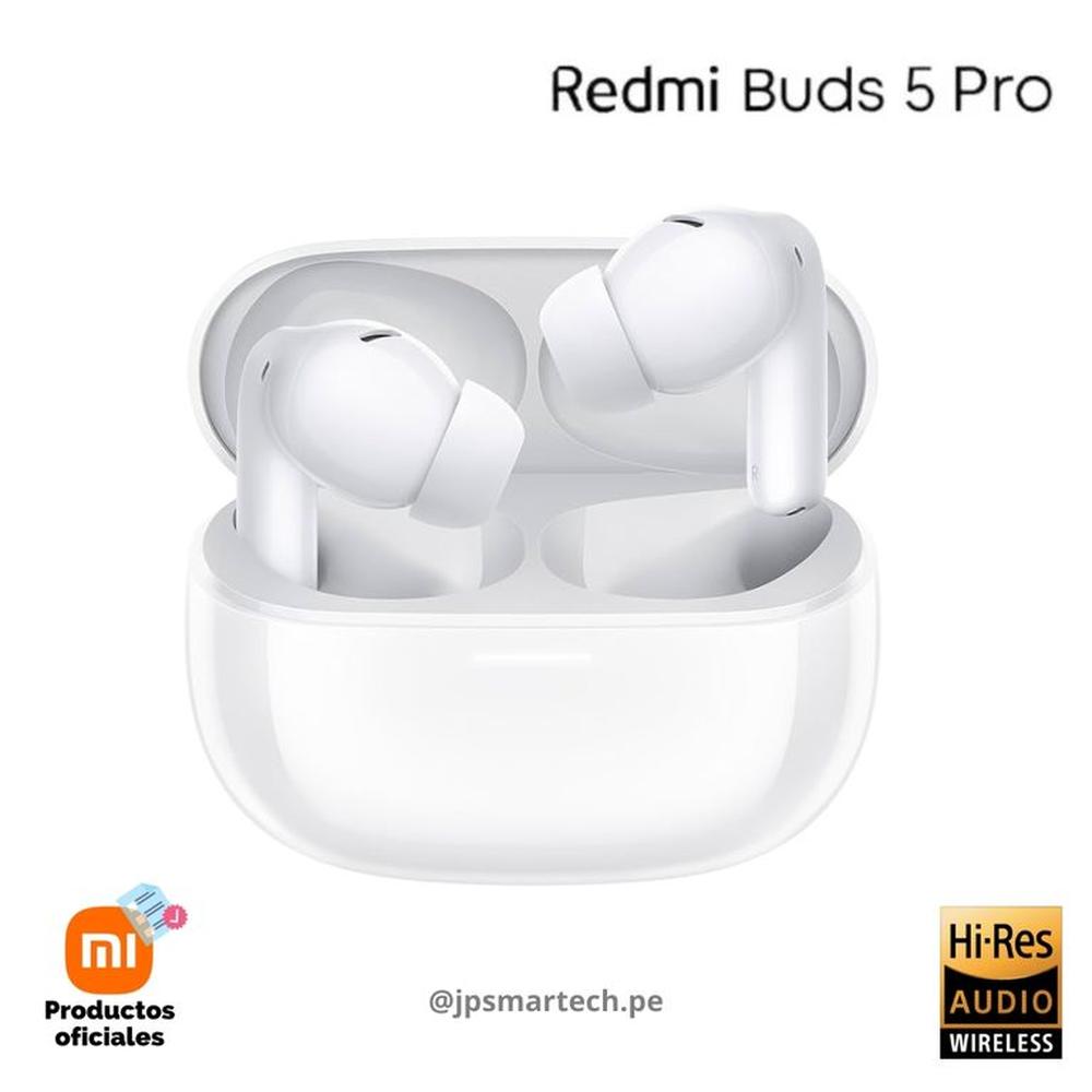 Audifonos Xiaomi Redmi Buds 5 Pro Version Global - Blanco