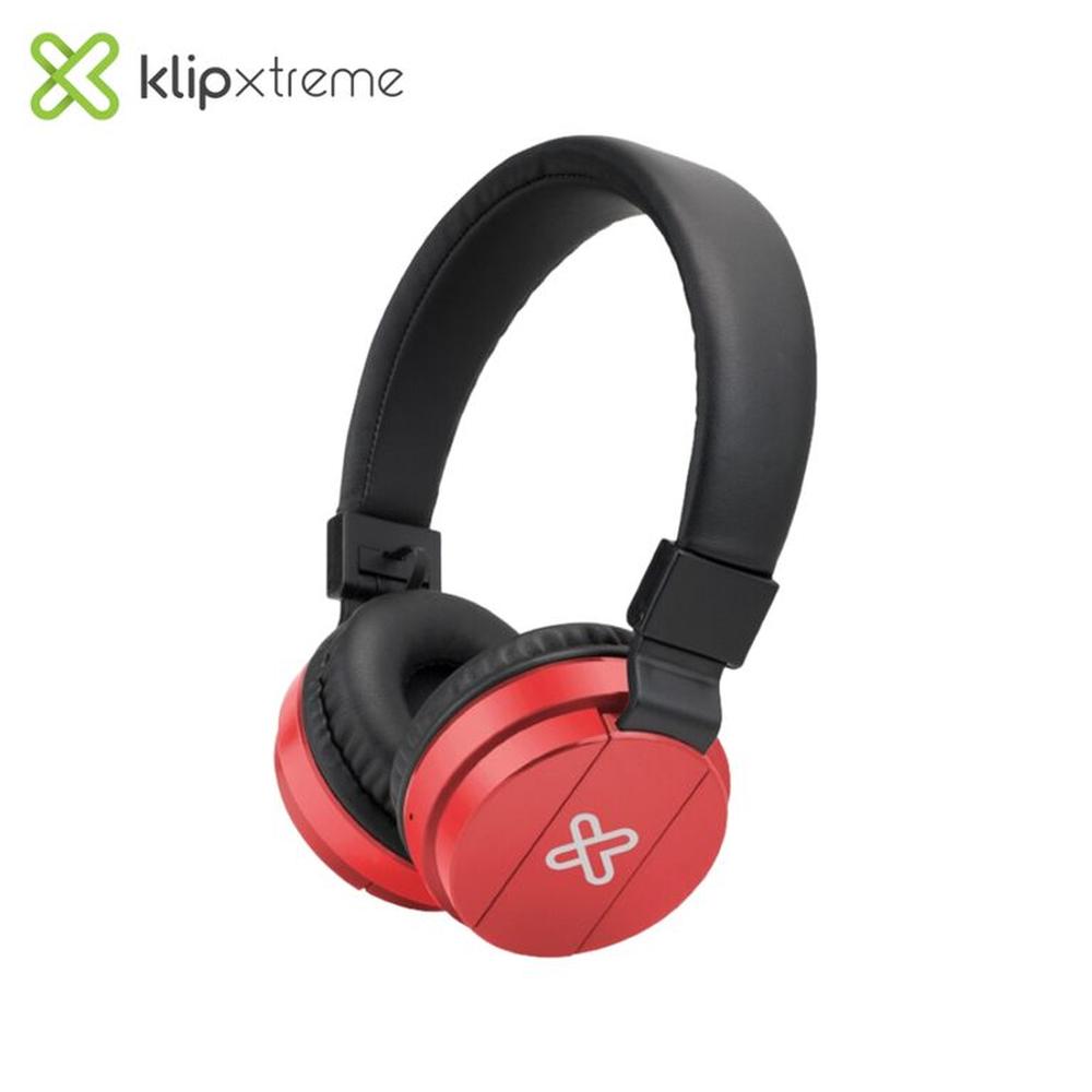 Audífono Klip Xtreme Fury Rojo Bluetooth Hasta 9 Horas con Micrófono